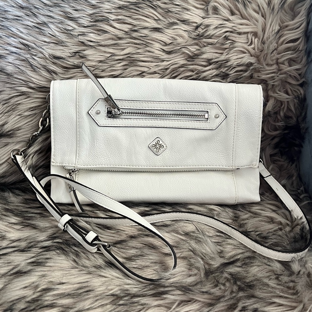 White Folded Crossbody Bag